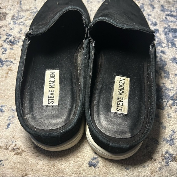 Steve Madden Ezekiel Black Suede Slip-On Mules Size 8.5 - Picture 8 of 11